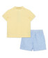 ფოტო #2 პროდუქტის Baby Boys Anchor Polo Shorts Set