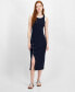 ფოტო #1 პროდუქტის Women's Side-Slit Sleeveless Midi Dress