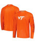 Фото #1 товара Men's Orange Virginia Tech Hokies PFG Terminal Tackle Omni-Shade Raglan Long Sleeve T-shirt