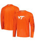 Men's Orange Virginia Tech Hokies PFG Terminal Tackle Omni-Shade Raglan Long Sleeve T-shirt