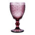 Wineglass Bidasoa Rose Moon Pink Glass 350 ml (6 Units)