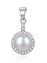 Фото #1 товара Elegant silver pendant with river pearl AGH155P