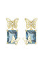 Фото #1 товара Chrysalis gold-plated butterfly earrings JUBE04089JWYGABT/U