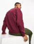 Фото #8 товара Jack & Jones oversized sweat with Calabasas print in burgundy