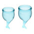 Фото #2 товара Feel Secure Menstrual Cup Light Blue Pack of 2