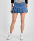 ფოტო #1 პროდუქტის Juniors' Pleated Mini Skirt