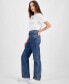 Фото #3 товара Women's Star High Rise Straight Leg Jeans