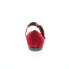 Фото #4 товара Gabor 54-168-15 Womens Red Leather Hook & Loop Mary Jane Flats Shoes