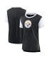 ფოტო #2 პროდუქტის Women's Black Pittsburgh Steelers Team T-shirt