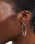 Фото #1 товара Accessorize twist hoop earrings in gold