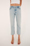 TRF STRAIGHT LOW-RISE CROPPED JEANS