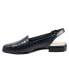 Фото #4 товара Trotters Lena T2009-400 Womens Black Narrow Leather Slingback Flats Shoes