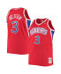 Фото #1 товара Men's Allen Iverson Red Philadelphia 76ers Big and Tall Hardwood Classics Swingman Player Jersey