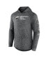 ფოტო #2 პროდუქტის Men's Heather Charcoal Minnesota Wild Stacked Long Sleeve Hoodie T-shirt