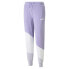Фото #1 товара Puma Power Cat Colorblock Pants Womens Purple Casual Athletic Bottoms 67397825