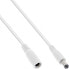 Фото #2 товара InLine DC extension cable - DC plug/socket 5.5x2.1mm - white - 1m