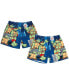 ფოტო #1 პროდუქტის Men's Blue Teenage Mutant Ninja Turtles Comic Big Print Shorts