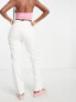 ASOS DESIGN Hourglass – Jeans im Stil der 90er mit geradem Schnitt in Weiß