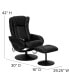 Фото #10 товара Massaging Multi-Position Plush Recliner Chair With Side Pocket And Ottoman