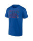 ფოტო #2 პროდუქტის Men's Royal, White Chicago Cubs Two-Pack Combo T-shirt Set