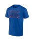 Men's Royal, White Chicago Cubs Two-Pack Combo T-shirt Set