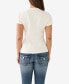 ფოტო #2 პროდუქტის Women's Short Sleeve Sequins Crew T-shirt