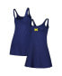 ფოტო #1 პროდუქტის Women's Navy Michigan Wolverines Logo Scoop Neck Dress