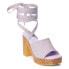 Фото #2 товара BEACH by Matisse Magnolia Block Heels Womens Purple Casual Sandals MAGNOLIA-551
