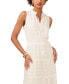 Women's Sleeveless Tie V-Neck Smocked-Waist Maxi Dress