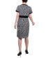 Фото #2 товара Women's Short Sleeve Tweed Dress