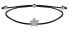 Фото #1 товара string bracelet with star black / steel