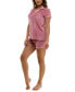 Women's 2-Pc. Ribbed Velour Pajamas Set