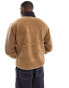 The North Face Extreme Pile 1/4 zip fleece jacket in brown