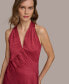 ფოტო #6 პროდუქტის Women's V-Neck Sleeveless Gown