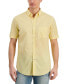 Men's Texture Check Stretch Cotton Shirt, Created for Macy's