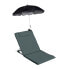 Фото #10 товара Шезлонг Relaxdays с зонтом и подушкой