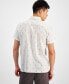 ფოტო #3 პროდუქტის Men's Carey Abstract Arrows Linen-Blend Shirt, Created for Macy's