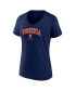 ფოტო #2 პროდუქტის Women's Navy Virginia Cavaliers Evergreen Campus V-Neck T-shirt