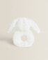 Children’s rabbit soft toy rattle Белый, 10 x 13 x 6 cm - фото #6