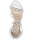 ფოტო #4 პროდუქტის Women's Jaeya Strappy Rhinstone High-Heel Evening Sandals
