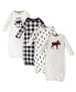 Фото #1 товара Baby Boy or Girl Holiday Cotton Gowns, 4-Pack