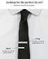 ფოტო #4 პროდუქტის Men's Solid Tie & 1" Tie Bar Set