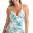 Jessica Simpson Women's Standard Crossed Back Tankini Top, Multi sz M 306455