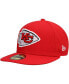 Фото #4 товара Men's Red Kansas City Chiefs Super Bowl IV Citrus Pop 59FIFTY Fitted Hat