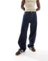 Фото #10 товара Weekday Galaxy loose fit straight leg jeans in blue rinse