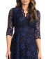 Фото #3 товара Women's Mon Cherie Floral Lace Cocktail Dress