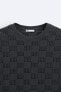 GEOMETRIC JACQUARD T-SHIRT