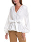 Bcbgmaxazria Poplin Blouse Women's White Xs