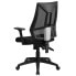 Фото #2 товара High Back Black Mesh Multifunction Swivel Task Chair With Adjustable Arms