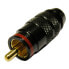 EUROCONNEX 1942 Red Line RCA Male Base 8 mm